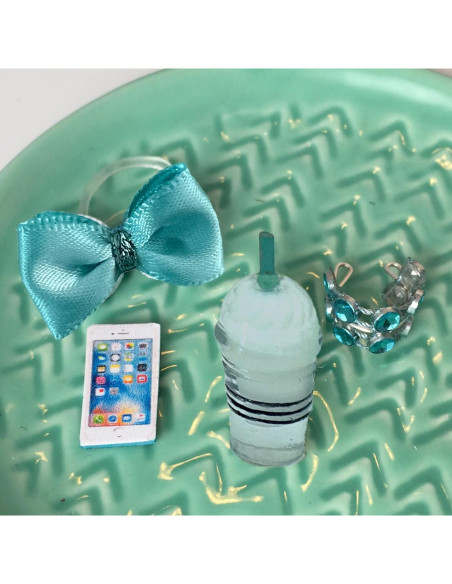 Accesorios para Mascotas LPS 4 Piezas Collar y Lazo