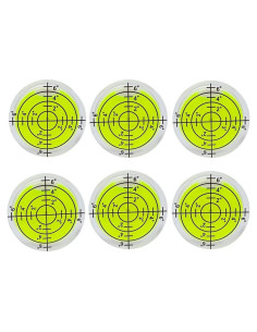 6 Niveles de Burbuja Adhesivos Doble Cara WOYISEPG 32x7mm