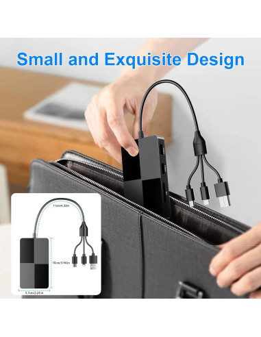 Adaptador Lector de Tarjetas 8 en 1 Bawanfa Plus USB-C