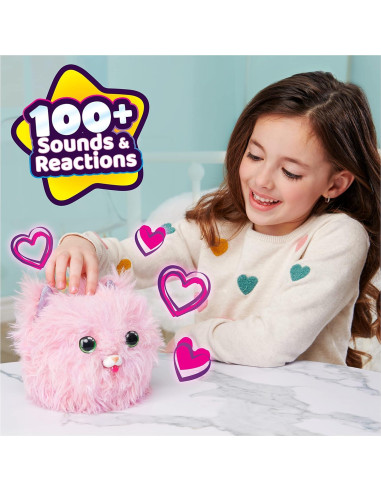 Juguete Interactivo Purr 'n Fluff Rosa - Spin Master 20.3 cm