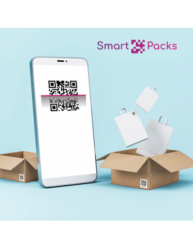 Etiquetas QR SmartPacks - 48 etiquetas para mudanza y almacenamiento