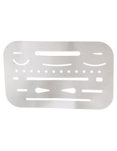 Escudo de Borrado Acero Inoxidable Labriciyon 9.4x6.1cm 26 Aberturas