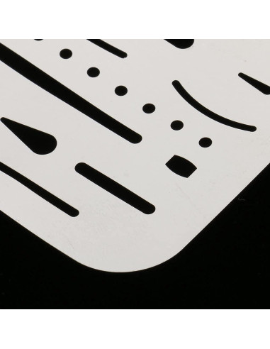 Escudo de Borrado Acero Inoxidable Labriciyon 9.4x6.1cm 26 Aberturas