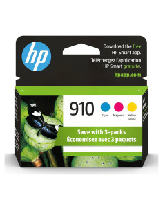 Cartuchos de Tinta Original HP 910 Cian, Magenta, Amarillo - 3 Cuenta