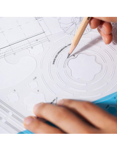 Juego de Plantillas de Paisaje Mr. Pen - 2 Piezas, Plástico