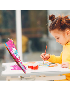 Soporte de Libro MSDADA Ajustable Metal Rojo Rosa 15x15.5cm 2