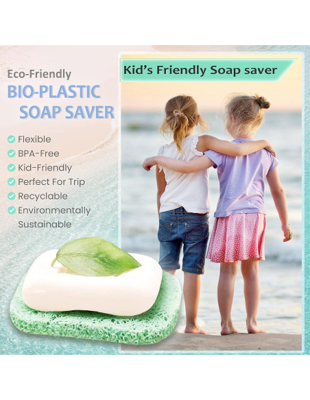 Soporte de Jabón Ecológico Es Senah 4 Pack - Antideslizante y Reutilizable Soporte de Jabón Ecológico Es Senah 4 Pack - Antideslizante y Reutilizable