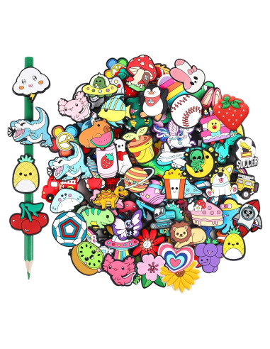 80 Tapas de Lápiz Multicolor Sanglow - Animales y Más