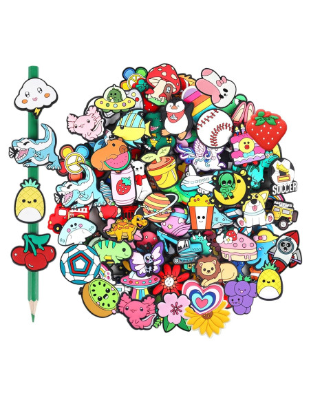 80 Tapas de Lápiz Multicolor Sanglow - Animales y Más