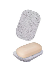 Soporte de Jabón Gadgetime USA Ovalado PVC Blanco 7x11.5cm