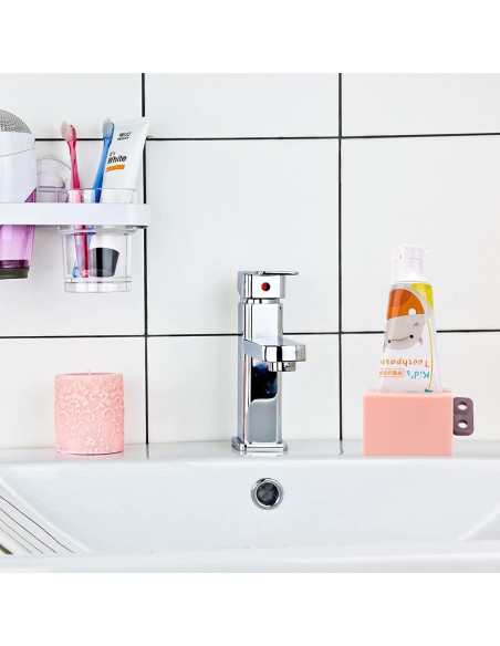 Exprimidor de Pasta de Dientes Y-Kelin 3 Piezas Rosa Blanco Azul