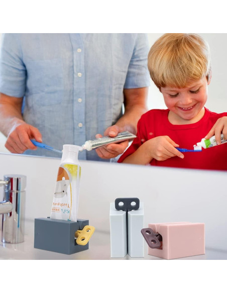 Exprimidor de Pasta de Dientes Y-Kelin 3 Piezas Rosa Blanco Azul