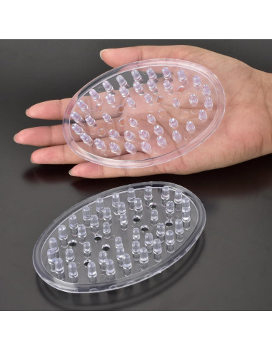 Plato de Jabón de Plástico Claro Sankoly - 2 Piezas, Drenante