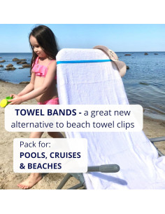 Bandas para Toallas Towel Crabber - Paquete de 6 Colores 2