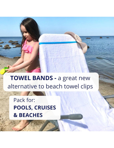 Bandas para Toallas Towel Crabber - Paquete de 6 Colores