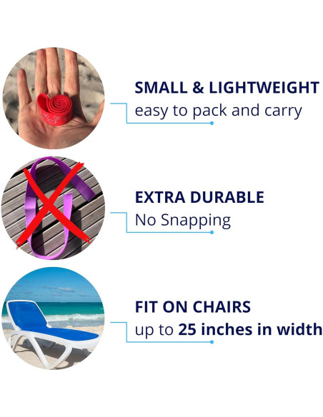 Bandas para Toallas Towel Crabber - Paquete de 6 Colores