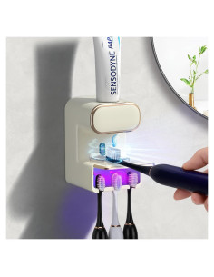 Dispensador Automático de Pasta de Dientes WREWING Beige