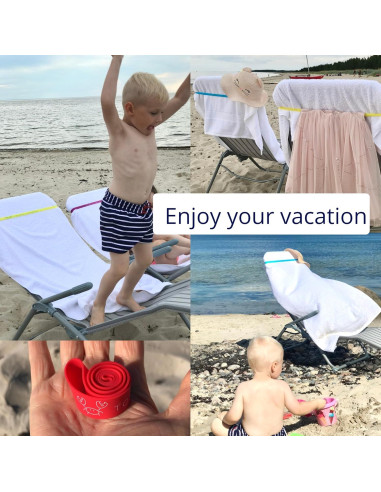 Bandas para Toallas Towel Crabber - Paquete de 6 Colores