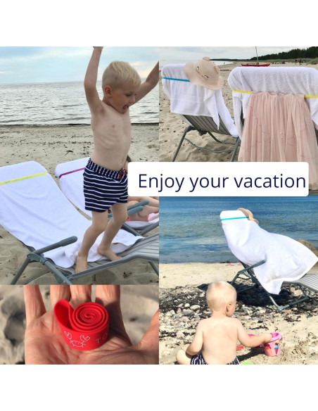 Bandas para Toallas Towel Crabber - Paquete de 6 Colores