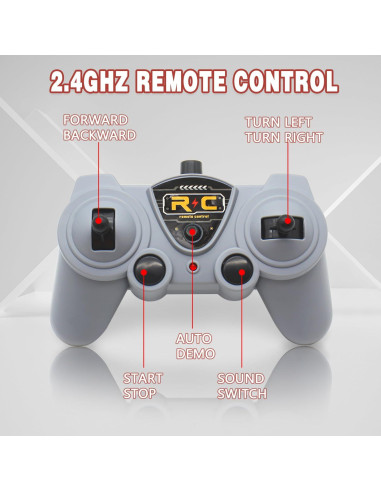 Ambulancia RC Dollox 1/30 Control Remoto 4 Canales LED