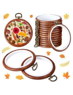 Aros de Bordado Burbell 15 Pcs 9 cm para Manualidades
