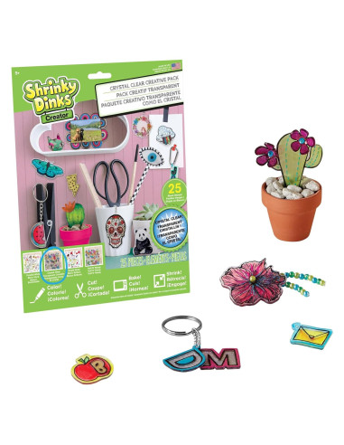 Paquete Creativo Shrinky Dinks Just Play 25 Hojas Cristalinas