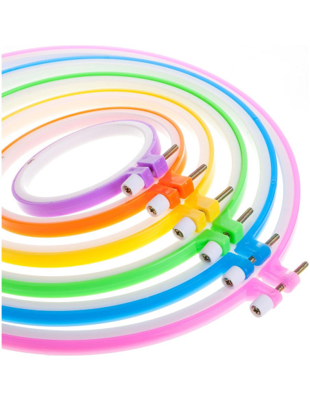 Juego de Aros de Bordado Mr. Pen 6 Piezas 8.6 a 25.9 cm Juego de Aros de Bordado Mr. Pen 6 Piezas 8.6 a 25.9 cm