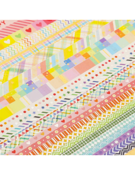 Conjunto de Cinta Washi YUBBAEX 27 Rollos 5-10mm Decorativa Conjunto de Cinta Washi YUBBAEX 27 Rollos 5-10mm Decorativa