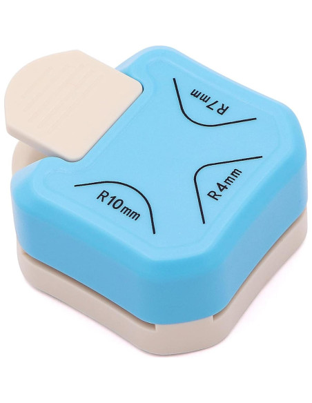 Perforador de Esquinas Redondeadas Jeemiter 3 en 1 - Cortador de Agujeros 4mm 7mm 10mm