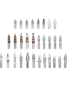 30 Puntas de Pluma de Acero Inoxidable SIPLIV con Caja 2