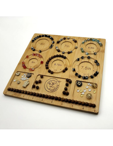 Tablero de Cuentas NOAVAOL de Bambú para Joyería DIY 25x24cm