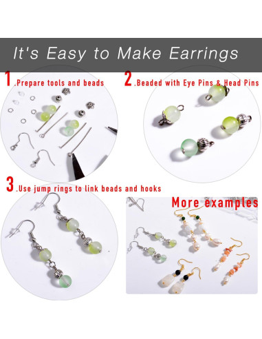 Ganchos Hipoalergénicos para Pendientes Stino 800 Piezas