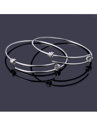 Set de 12 Pulseras Expandibles ALEXCRAFT de Acero Inoxidable 16 GA