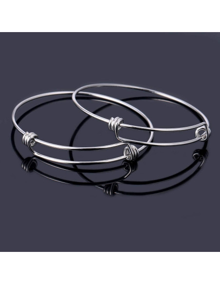 Set de 12 Pulseras Expandibles ALEXCRAFT de Acero Inoxidable 16 GA Set de 12 Pulseras Expandibles ALEXCRAFT de Acero Inoxidable 16 GA
