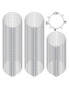80 Pulseras de Cadena Minimalista Bucherry en Plata 18 cm