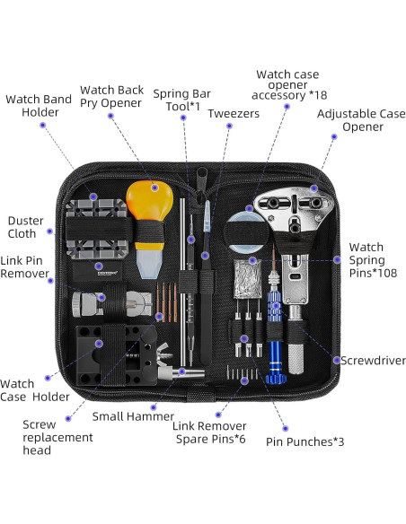 Kit de Reparación de Reloj Eventronic 142 Piezas Profesional