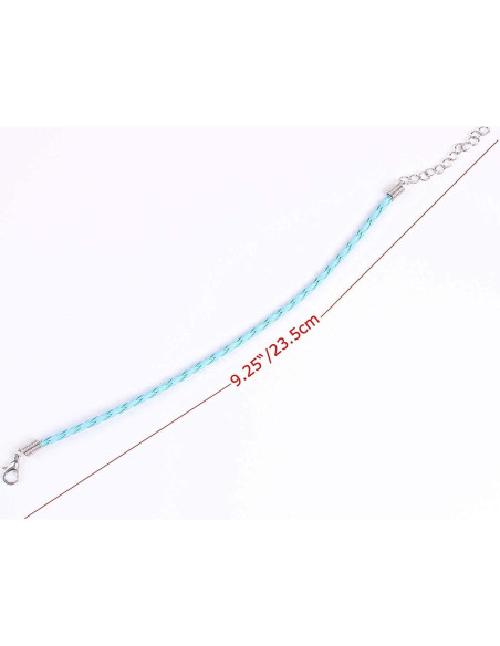 Cuerdas de Cuero Trenzadas Onwon 50 PCS Multicolor 23.5 cm