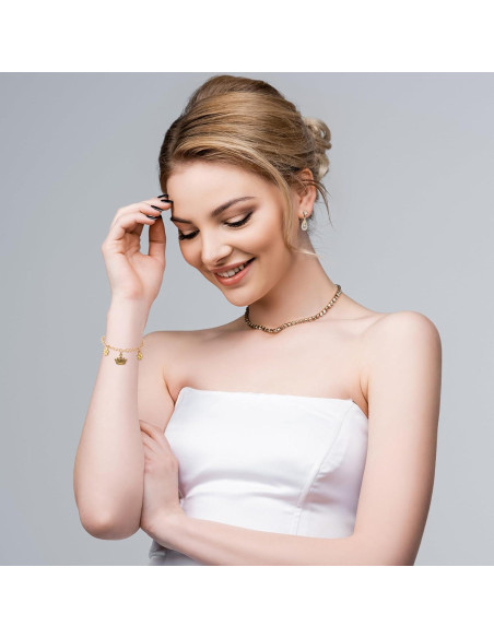 Cadenas de Pulsera DIY Isslly 2 PCS Aleación Oro Plata 19.5 cm Cadenas de Pulsera DIY Isslly 2 PCS Aleación Oro Plata 19.5 cm