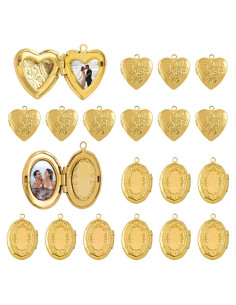 Colgantes Ovalados en Forma de Corazón Framendino - Paquete de 20