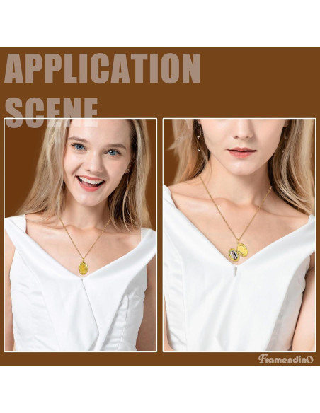 Colgantes Ovalados en Forma de Corazón Framendino - Paquete de 20