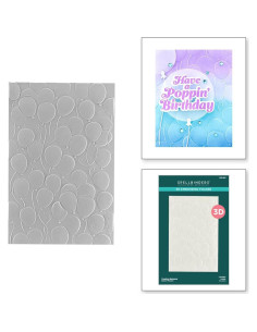 Carpeta de Embossing 3D Spellbinders Globos Flotantes 13.97x21.60cm 2