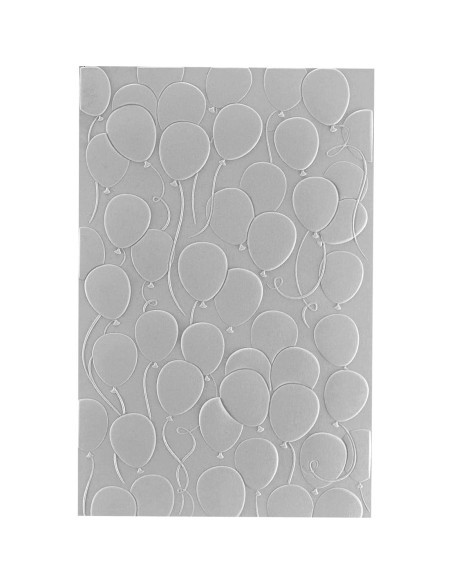 Carpeta de Embossing 3D Spellbinders Globos Flotantes 13.97x21.60cm Carpeta de Embossing 3D Spellbinders Globos Flotantes 13.97x21.60cm