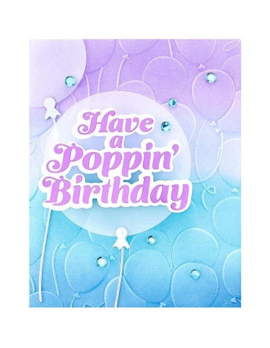 Carpeta de Embossing 3D Spellbinders Globos Flotantes 13.97x21.60cm