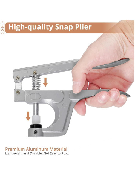 Kit de Botones a Presión Kamtop 408 Piezas 24 Colores