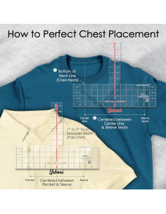 Regla de Colocación de Logo en Camisetas Urboni - Precisión Profesional 2
