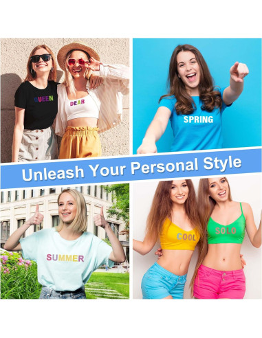 Letras y Números de Planchar Craftizon - 645 Piezas 5.08 cm