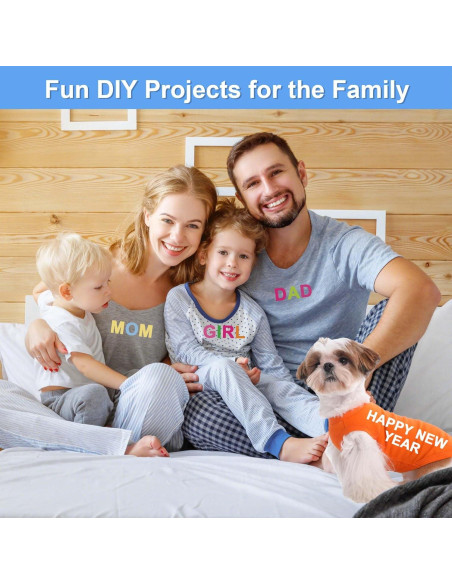 Letras y Números de Planchar Craftizon - 645 Piezas 5.08 cm