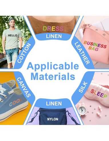 Letras y Números de Planchar Craftizon - 645 Piezas 5.08 cm