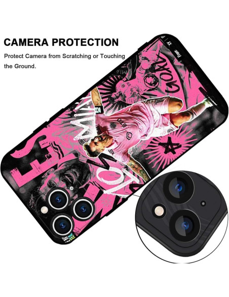 Funda Bumper ZERMU para iPhone 14 Pro Max Messi 6.7"