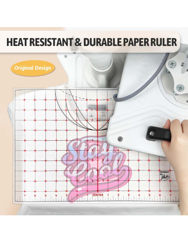 Guía de Regla para Camisetas TransOurDream 40.64 cm 8 Piezas